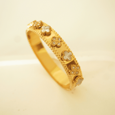 Ashara Luxe Clover Bloom Bangle