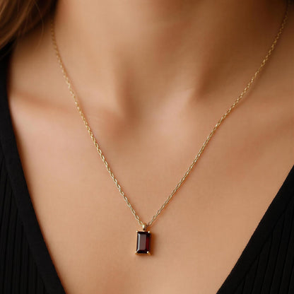 Aurelia Ruby Pendant Necklace