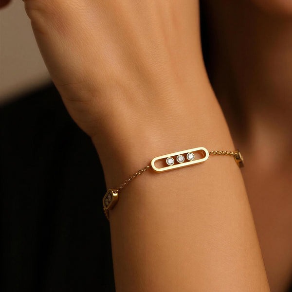 Celeste Trio Crystal Bracelet