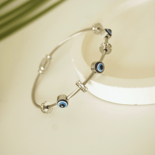 Aegis Evil Eye Bangle – stainless steel bangle