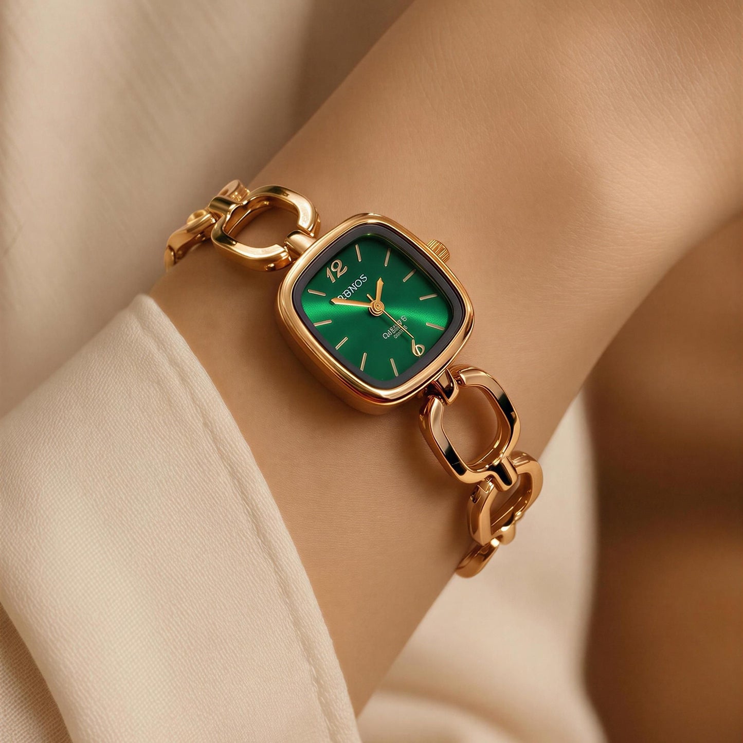 Emerald Link Luxe Watch