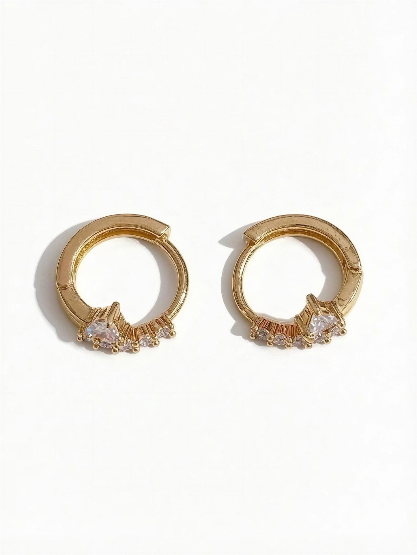 Celeste Sparkle Huggie Hoops