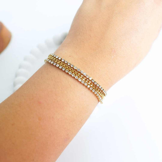Lustra Triple Tennis Bracelet