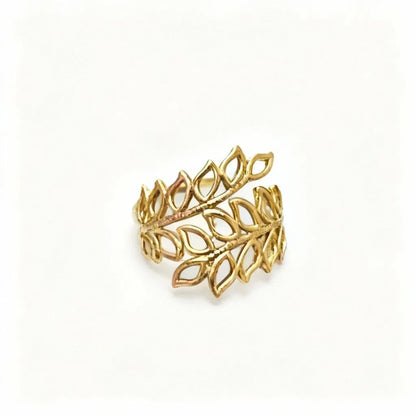 Elysia Leaf Adjustable Ring