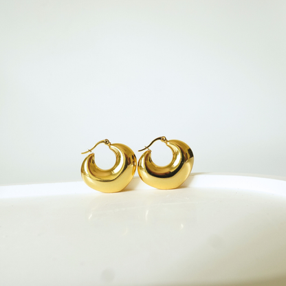 Ashara Luxe Dome Hoops