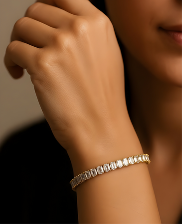 Aurora Square Tennis Bracelet