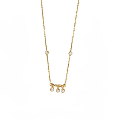 Celeste Trio Drop Necklace