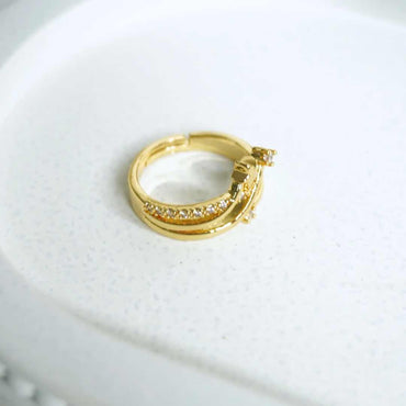 Shooting Star Gold-Plated Ring