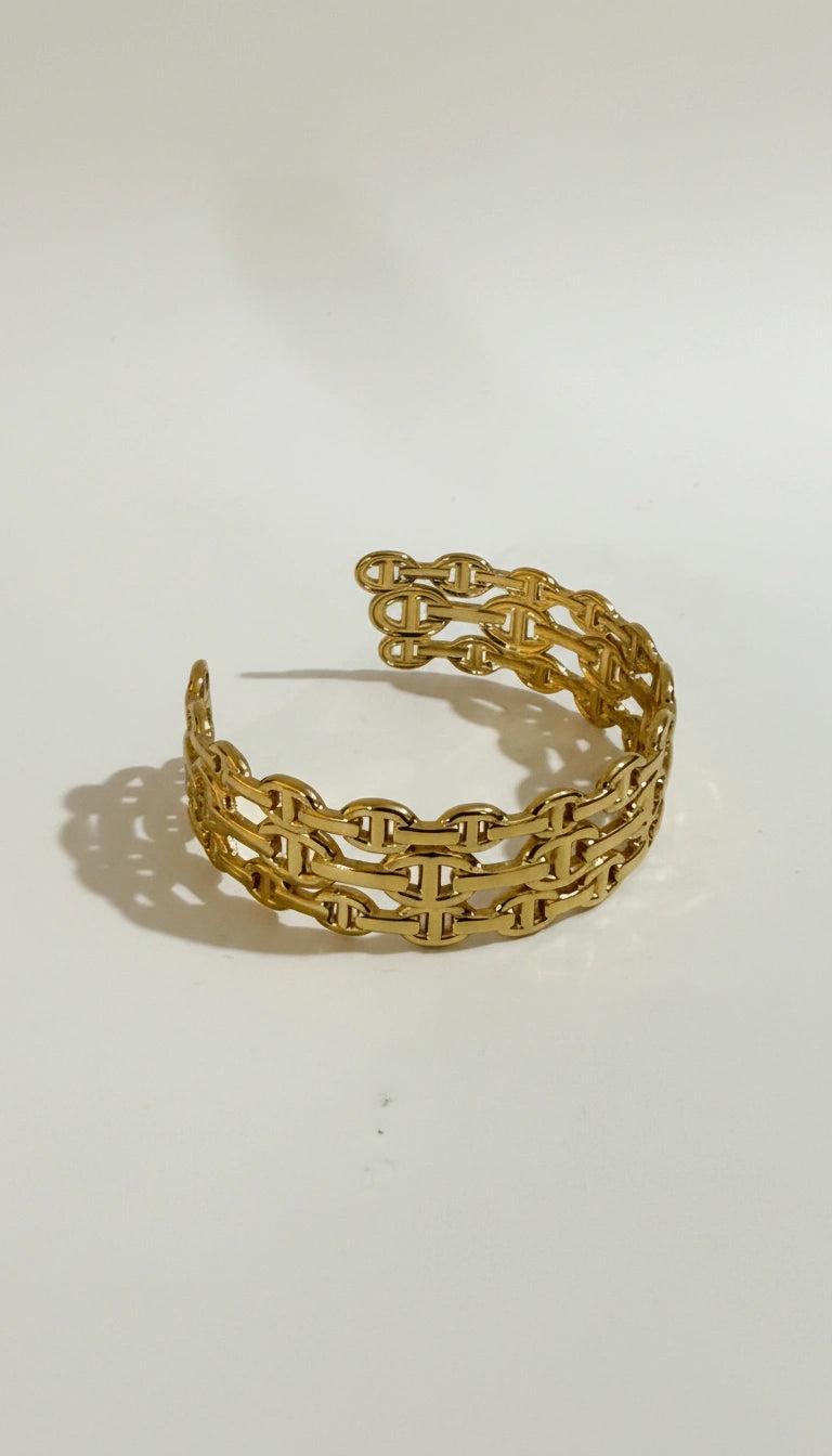 Aria Serpenti Chain Bracelet Cuff