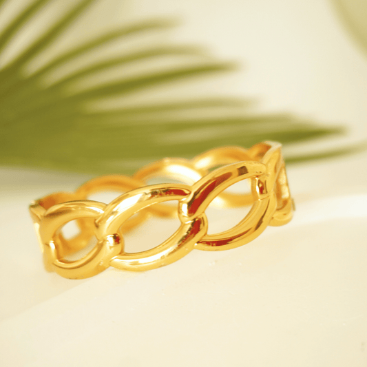 Ashara Golden Aura Link Bangle