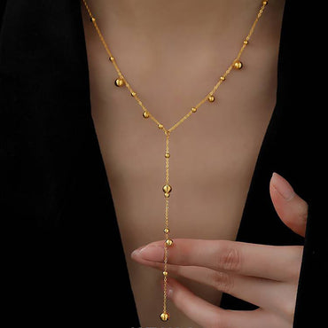 Ashara Glimmer Drop Y-Necklace