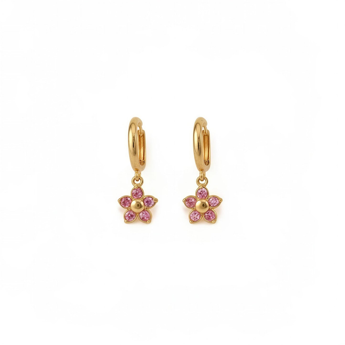 Elara Crystal Drop Hoops