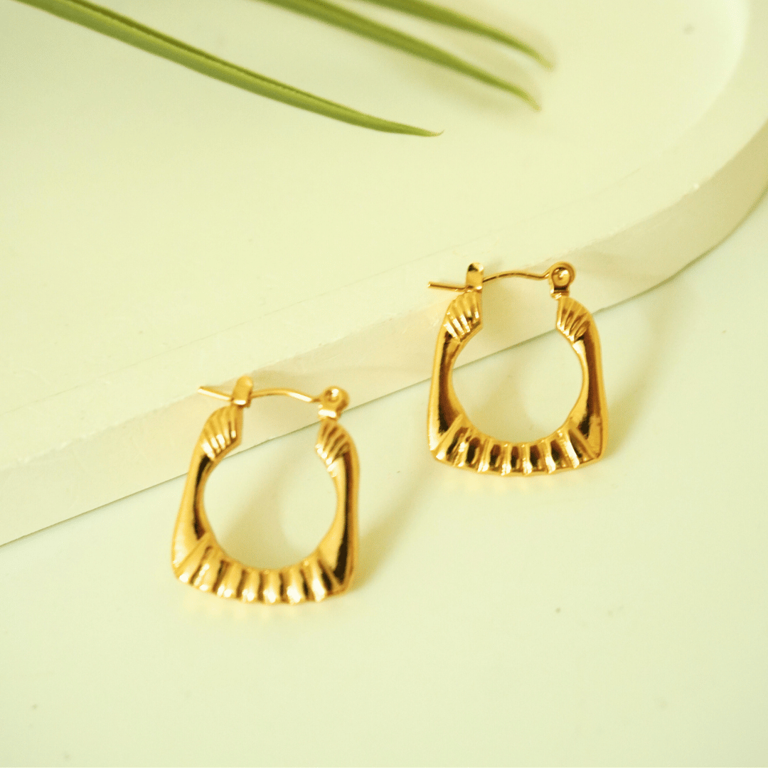 Solace Sculpted Hoop Earrings