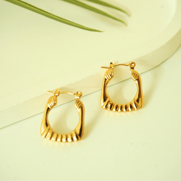 Solace Sculpted Hoop Earrings