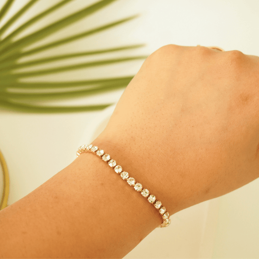 Eterna Tennis Bracelet – 18K Gold-Plated