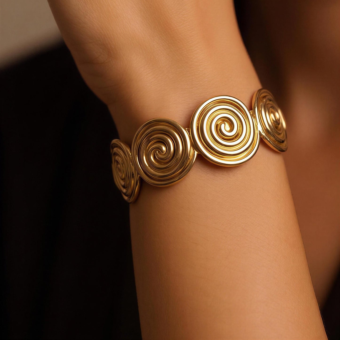 Sienna Spiral Statement Cuff