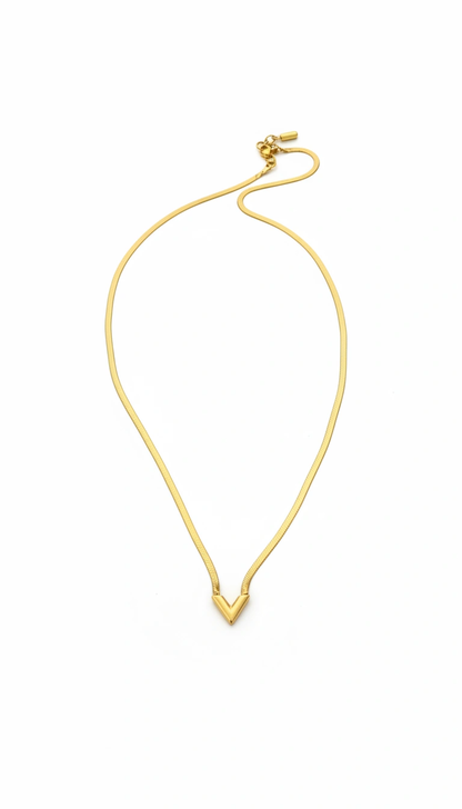 Vera V-Drop Sleek Necklace