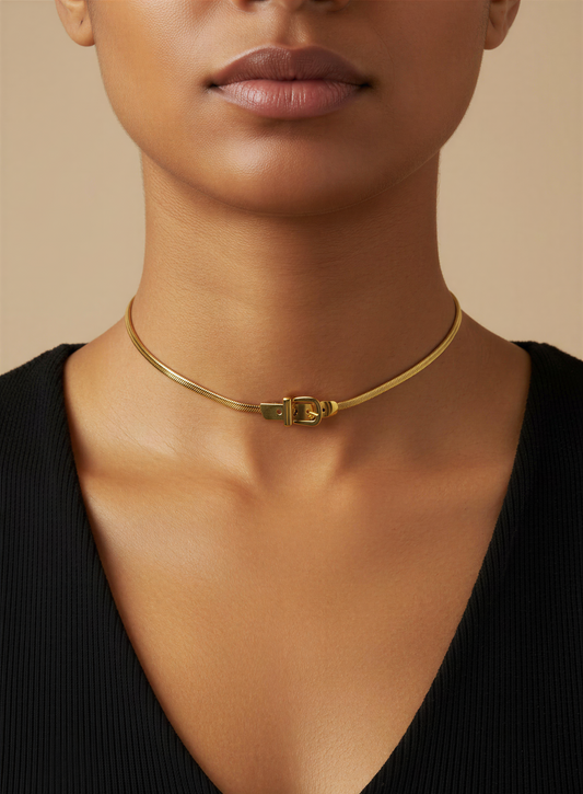 Buckle Choker Necklace