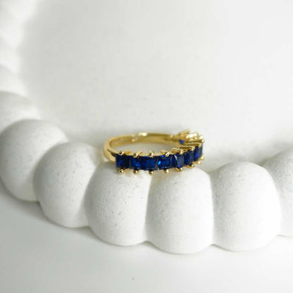 Sapphire Glow Eternity Band