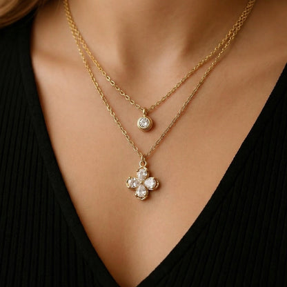 Fleur Double Layer Necklace