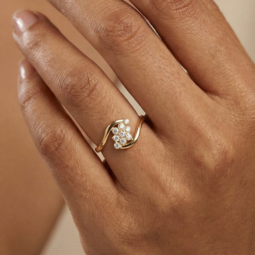Aurielle Bloom Ring – 18K gold-plated stainless steel ring