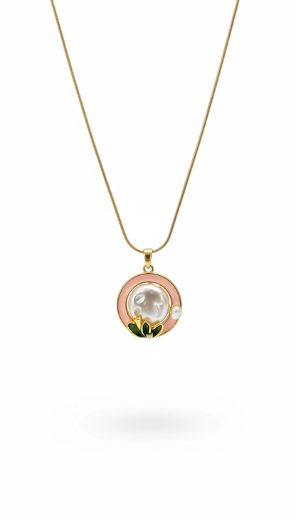 Blush Bloom Baroque Pearl Pendant Necklace
