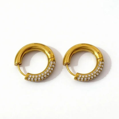 Luna Pavé Hoop Earrings