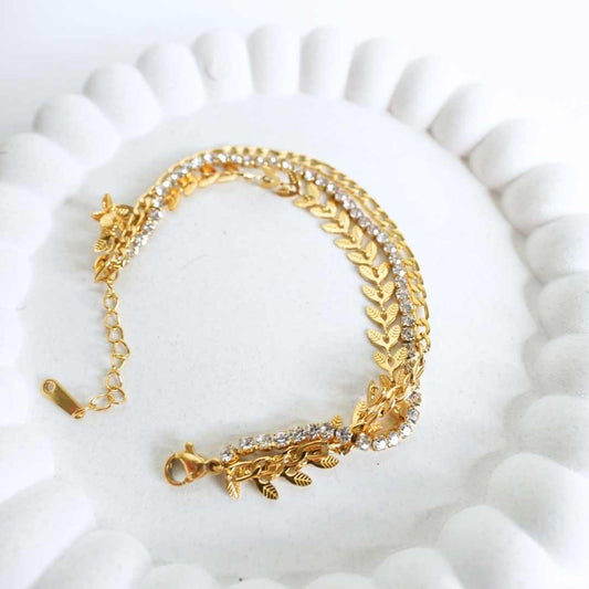 Eternal Hearts Diamond-Cut Bracelet