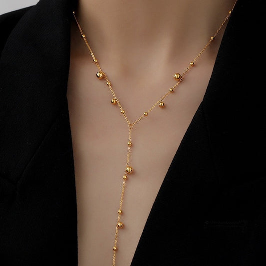 Ashara Glimmer Drop Y-Necklace