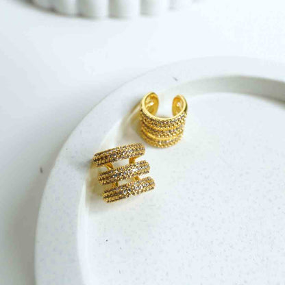 Radiance Triple Band Hoops