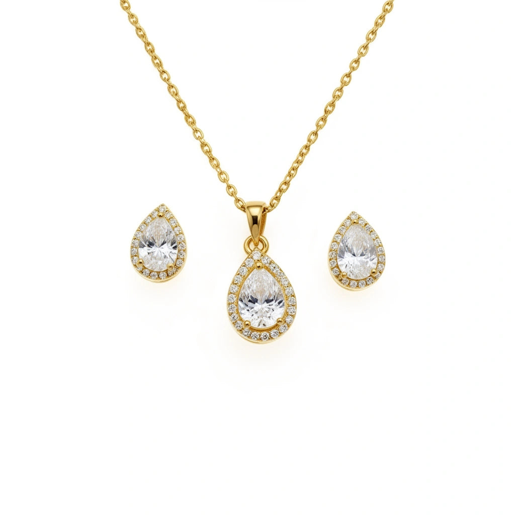 Celeste Teardrop Pendant Set