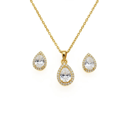 Celeste Teardrop Pendant Set