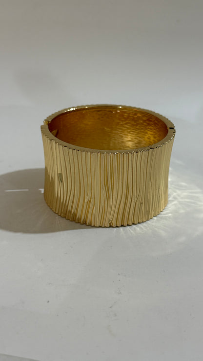 Aurora Textured Gold Cuff Bracelet