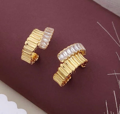 Aurelia Luxe Baguette Earrings