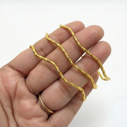 Golden Ripple Bangle Set (Set of 3)
