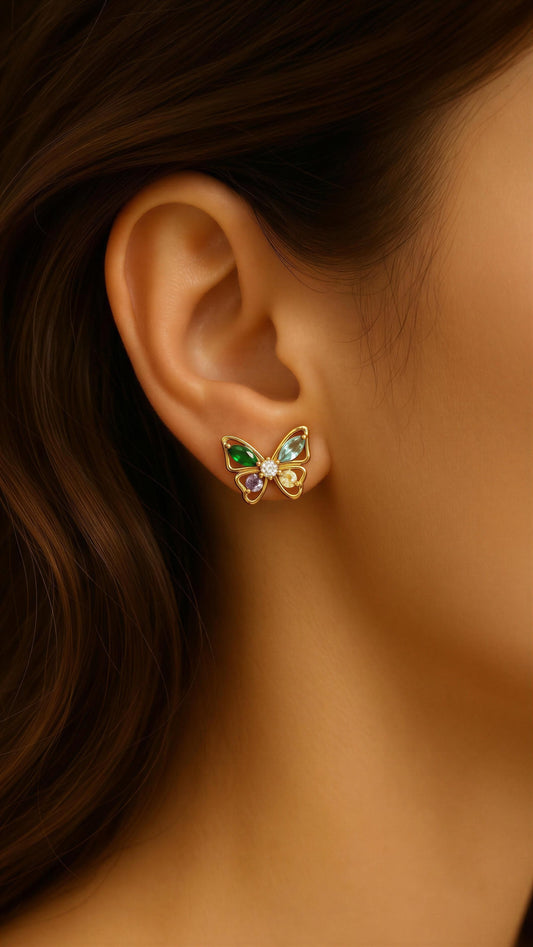 Enchanted Butterfly Stud Earrings