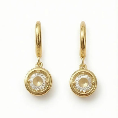 Celeste Halo Drop Hoops