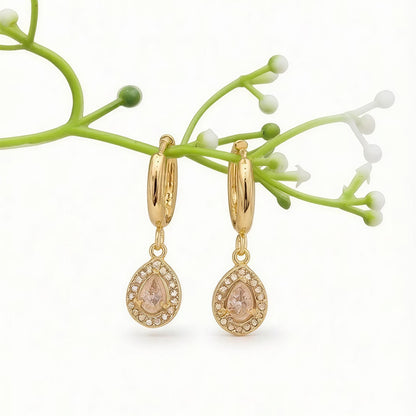 Celeste Blush Teardrop Earrings