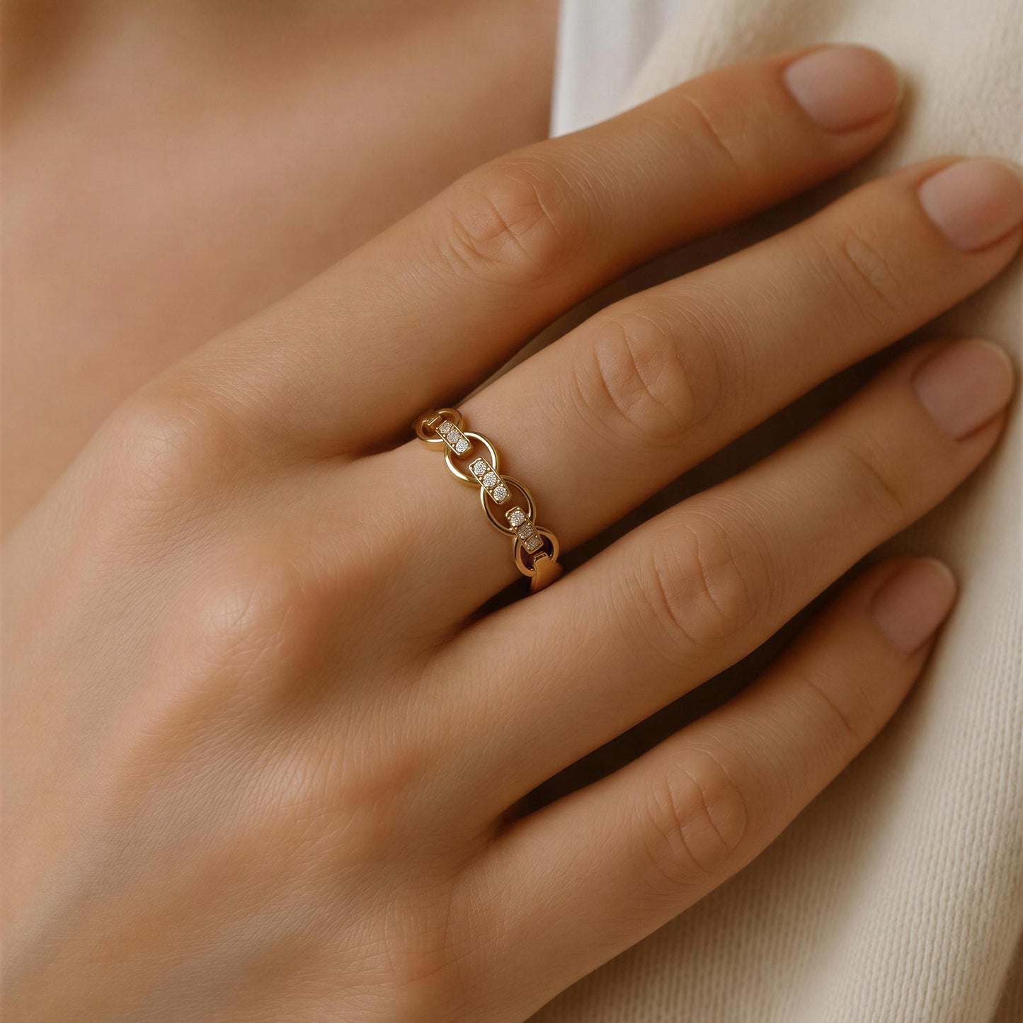 Elowen Infinity Ring