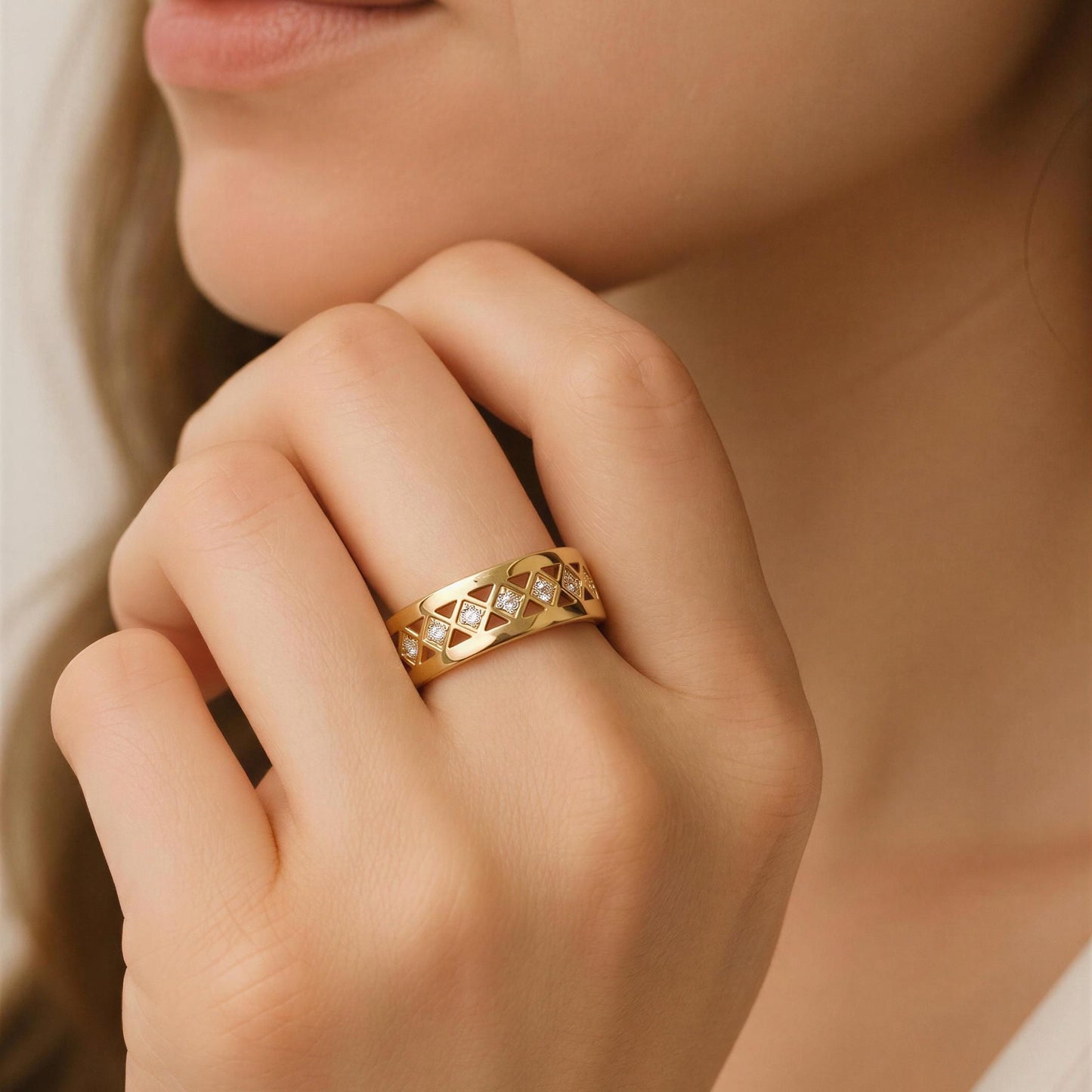 Celeste Lattice Ring