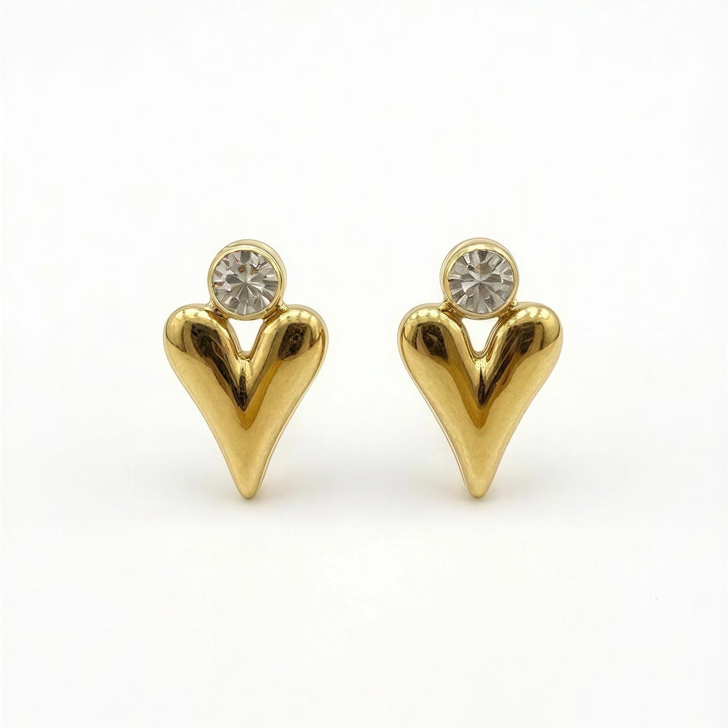 Heartbeam Crystal Stud Earrings