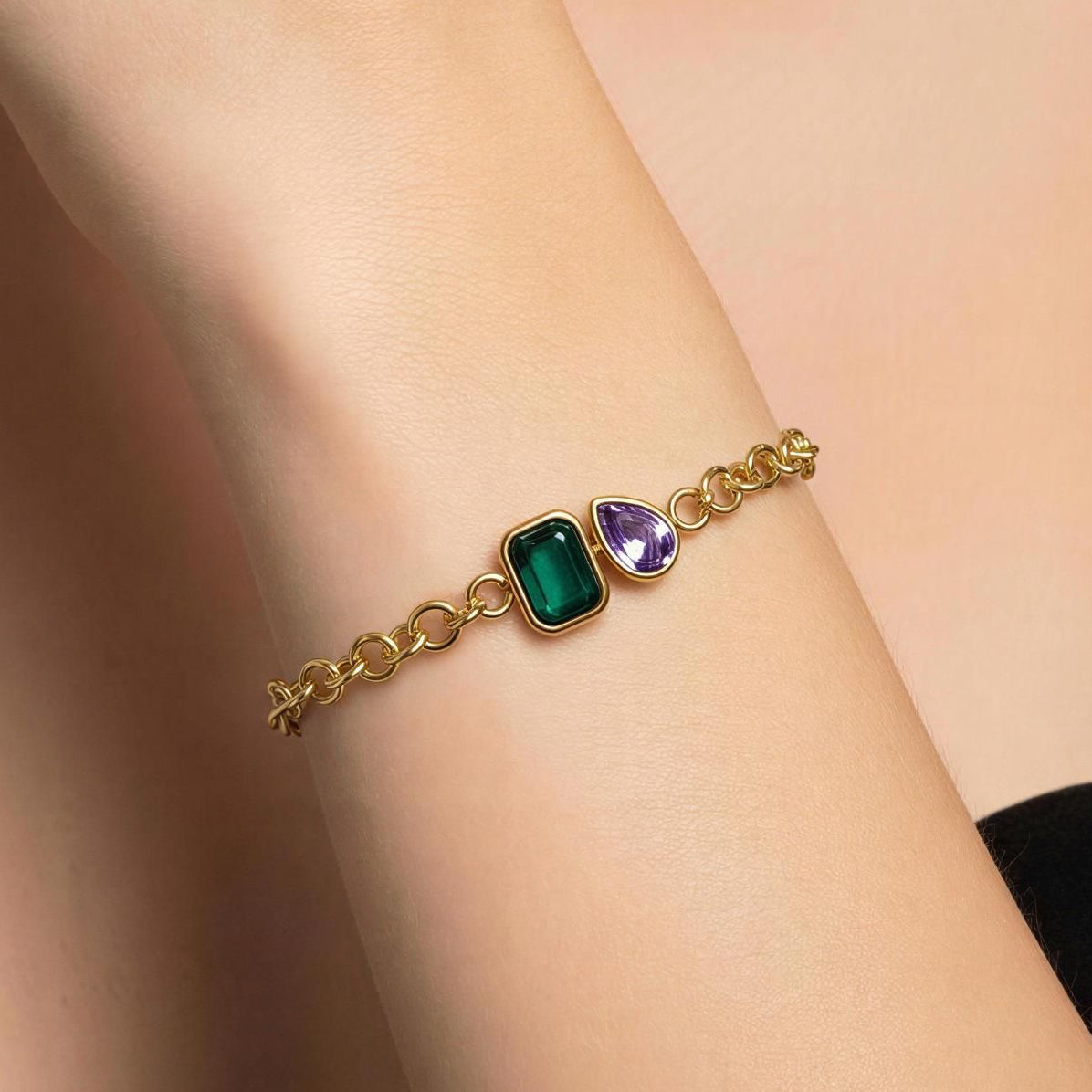 Celeste Dual Stone Bracelet