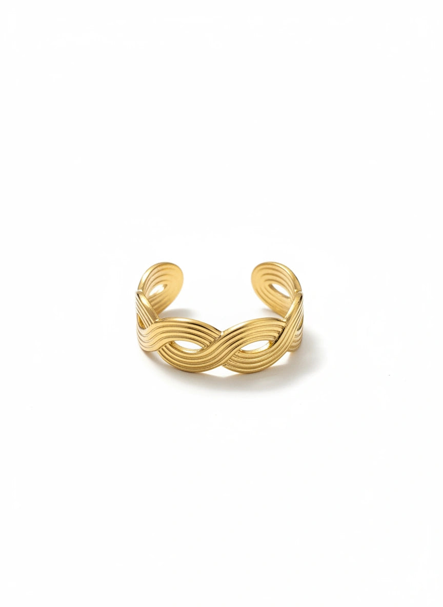 Twisted Infinity Ring-Adjustable