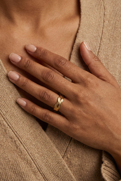 Twisted Infinity Ring-Adjustable