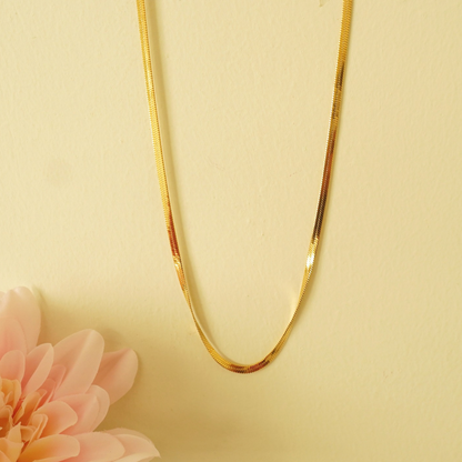 Ashara Sleek Snake Chain Necklace – Ashara Jewels
