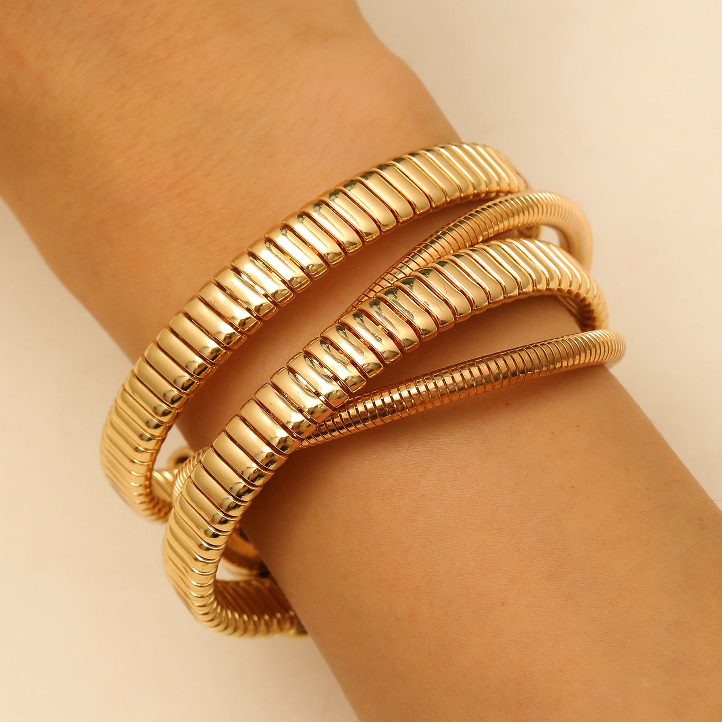 Aurora Coil Statement Bracelet