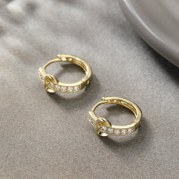 Lilac Heart Hoop Earrings