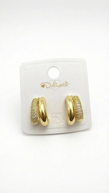 Luna Duo Huggie Earrings