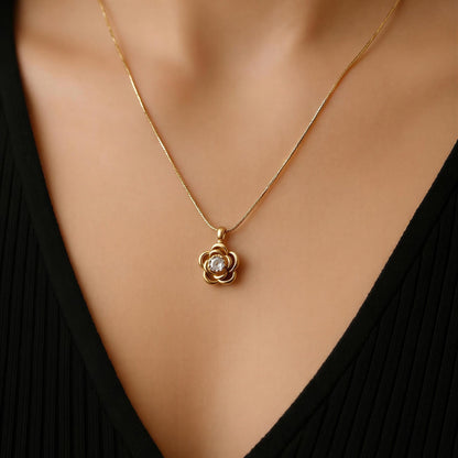 Celeste Bloom Pendant Necklace