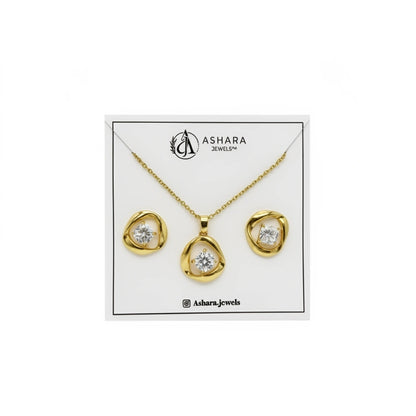 Aurielle Spark Necklace & Stud Earring Set